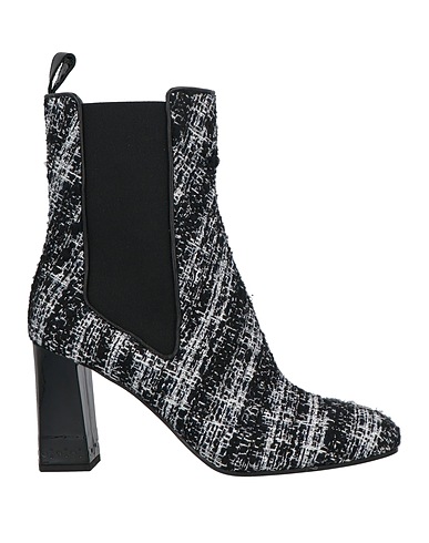 POLLINI Ankle boot Black Textile fibres