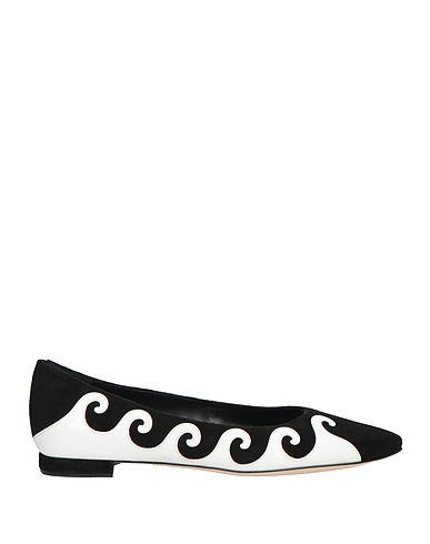 MANOLO BLAHNIK バレリーナ ブラック 革（なめし加工）