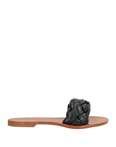 SOULIERS MARTINEZ Sandalia Negro Cuero