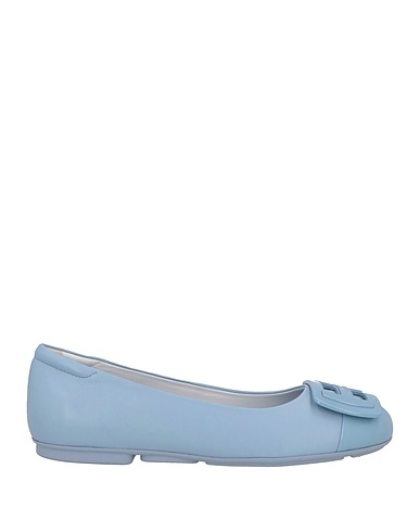 HOGAN Ballet flats Light blue Leather