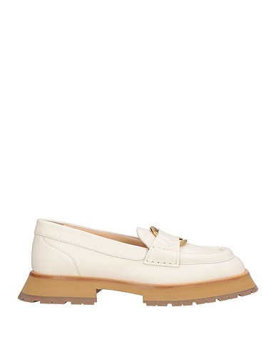 MONCLER Mocassino Panna Pelle