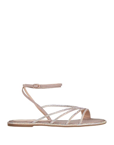 LE SILLA Sandals Light pink Leather, Synthetic fibers