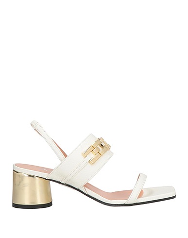 POLLINI Sandals Ivory Leather