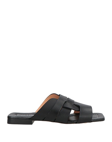 POLLINI Sandals Black Cowhide