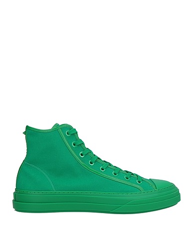 VALENTINO GARAVANI Sneakers Green Textile fibers, Leather
