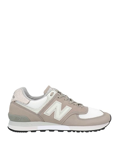 NEW BALANCE Sneakers Grey Leather, Textile fibres