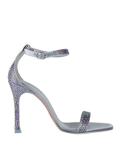 AMINA MUADDI Sandals Sky blue Textile fibres