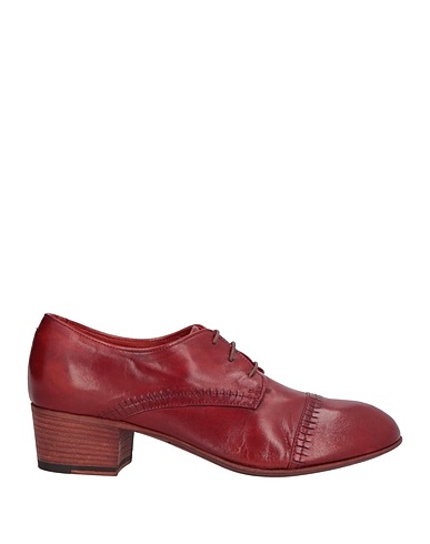 PANTANETTI Laced shoes Brick red Leather
