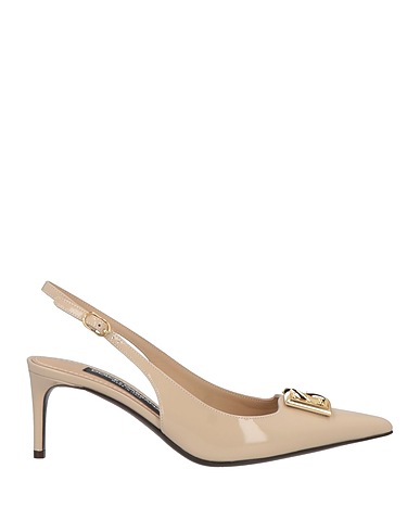 DOLCE&GABBANA Pump Beige 100% Calfskin