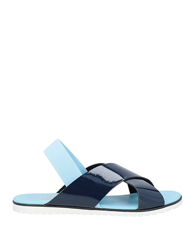 POLLINI Sandals Midnight blue Polyurethane