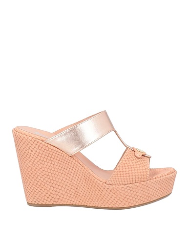 POLLINI Sandals Blush 55% Calfskin, 45% Polyolefin