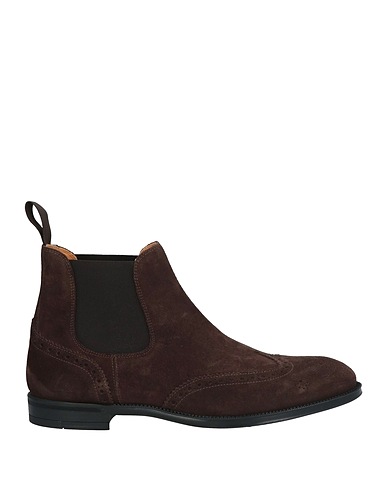 DOUCAL'S Ankle boot Dark brown Leather