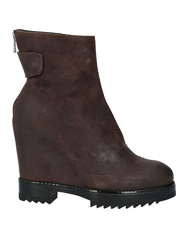 OFFICINE CREATIVE ITALIA Ankle boot Dark brown Leather