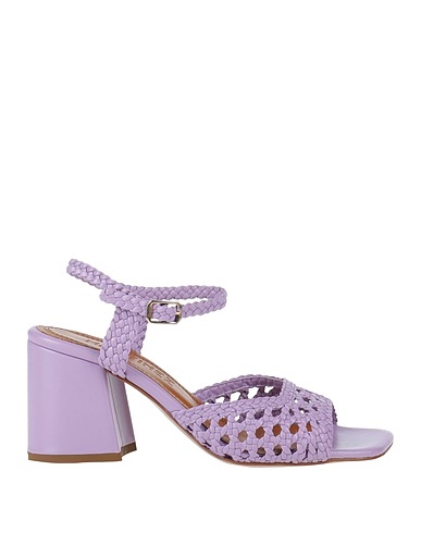 SOULIERS MARTINEZ Sandals Mauve Leather