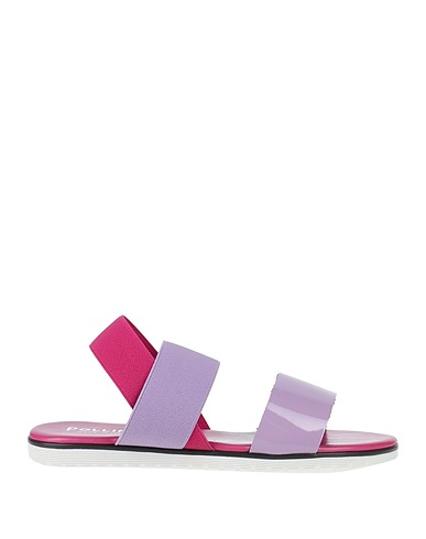 POLLINI Sandals Lilac Polyurethane, Rubber