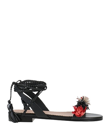 RED(V) Sandalen Schwarz Leder