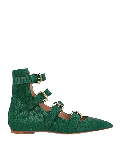 RED(V) Ballet flats Green Leather