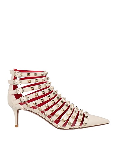 VALENTINO GARAVANI Ankle boot ROCKSTUD ALCOVE Ivory Leather
