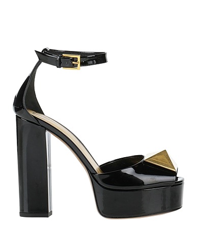 VALENTINO GARAVANI Sandals Black Leather