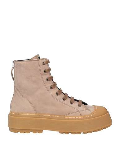 ANDÌA FORA Ankle boot Khaki Leather, Rubber