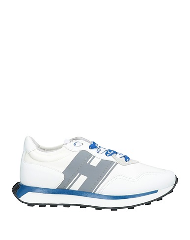 HOGAN Sneakers Weiß Leder, Gewebefasern