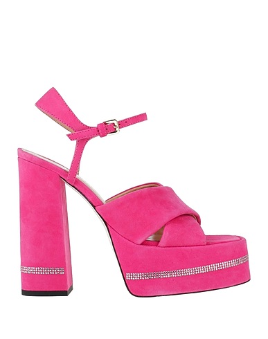POLLINI Sandals FUCSIA Leather
