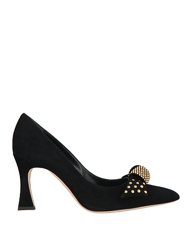 POLLINI Court Black Leather