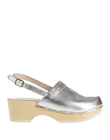 ROSAMUNDA Mules and clogs Silver Leather