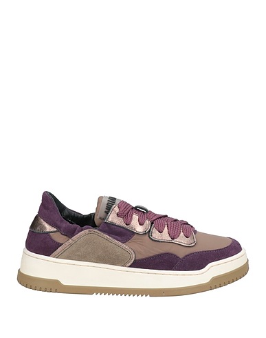 ANDÌA FORA Sneakers Purple Leather, Textile fibers