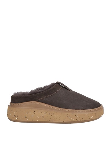 ADNO® Mules and clogs Dark brown Leather
