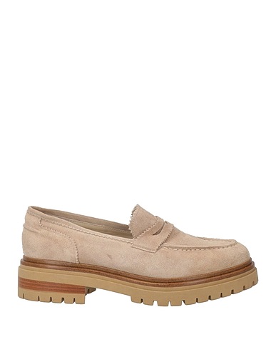 FUSINI Loafers Taupe Leather