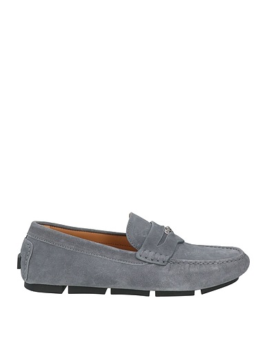 VERSACE Loafers Grey Leather