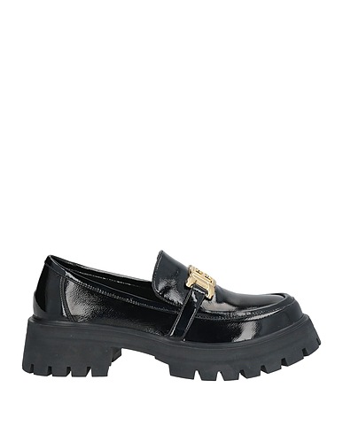 LAURA BIAGIOTTI Loafers Black Textile fibres