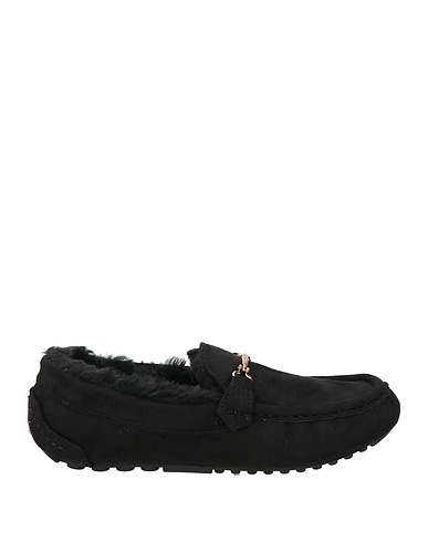 LAURA BIAGIOTTI Loafers Black Textile fibres