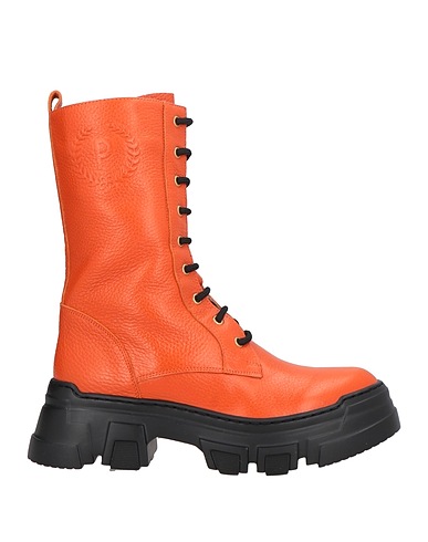 POLLINI Stiefelette Orange Leder