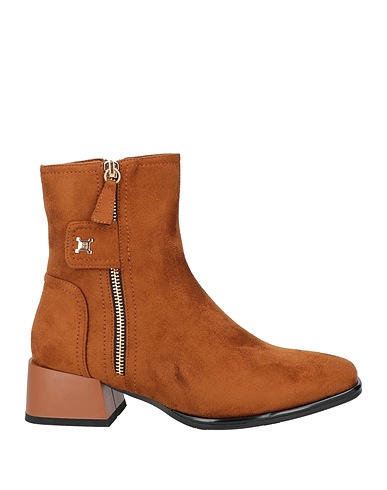 LAURA BIAGIOTTI Ankle boot Camel Textile fibers