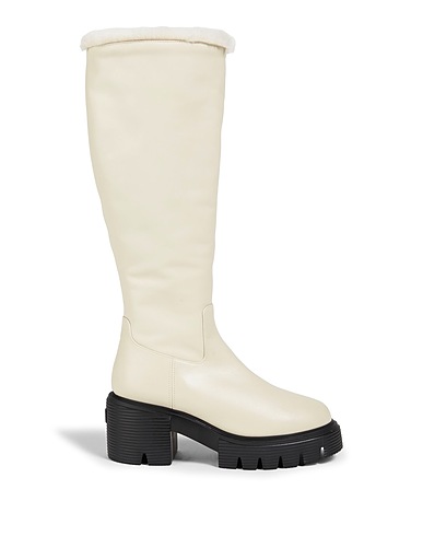 STUART WEITZMAN Stiefel Beige Kalbsleder, Schaffell