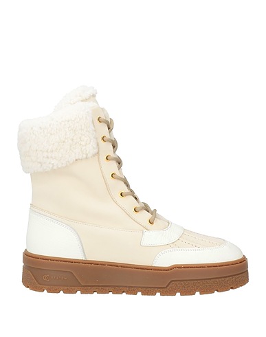 POLLINI Ankle boot Cream Leather