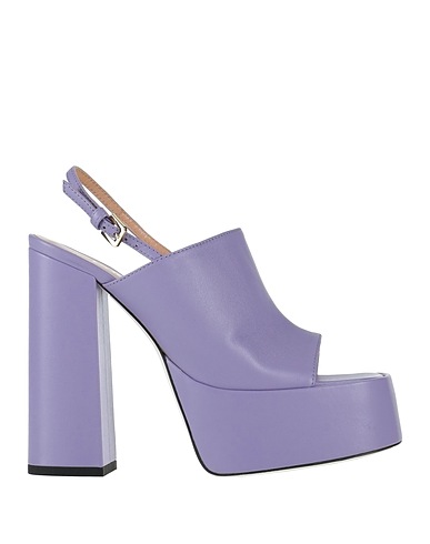 POLLINI Sandals Lilac Leather