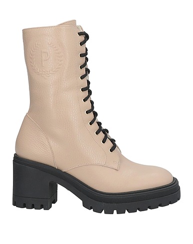 POLLINI Ankle boot Beige Calfskin