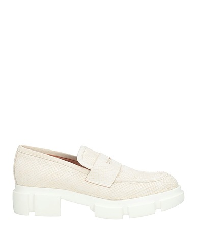 POLLINI Loafers White Leather