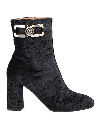 POLLINI Ankle boot Black Textile fibers