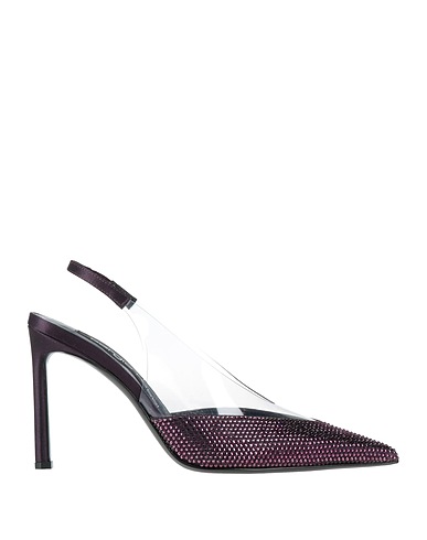 SERGIO ROSSI Court Mauve Textile fibres, PVC - Polyvinyl chloride