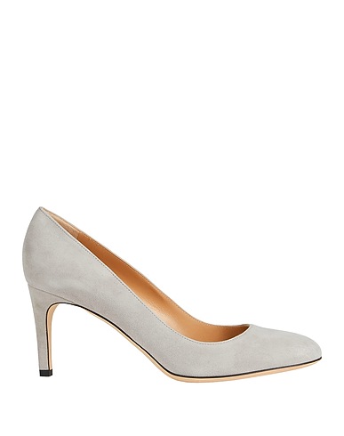 SERGIO ROSSI Court Light grey Leather
