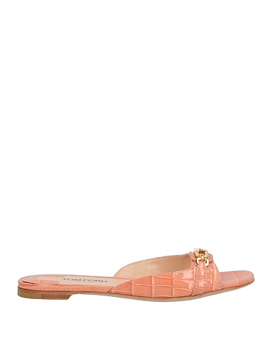 TOM FORD Sandals Salmon pink Goat skin, Brass