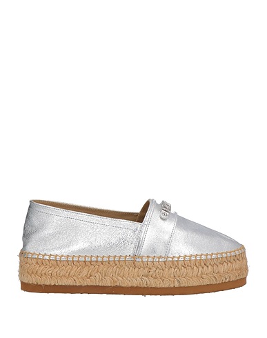 MOSCHINO Espadrilles Silver Leather