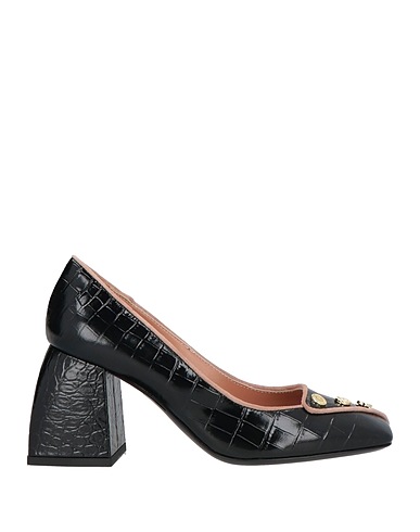 POLLINI Court Black Leather