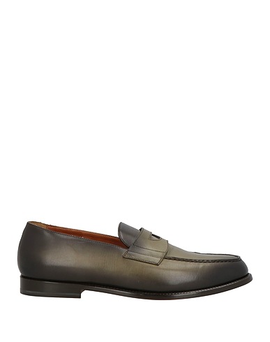 DOUCAL'S Loafers Military green Leather