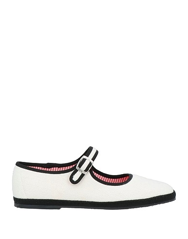 PAOLA ZUIN Venezia Ballet flats White Textile fibers