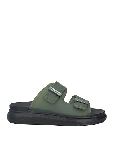 MCQUEEN Sandals Military green Rubber